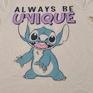 Disney Lilo And Stitch Girls T Shirt M 7-9 Always Be Unique Graphic Print